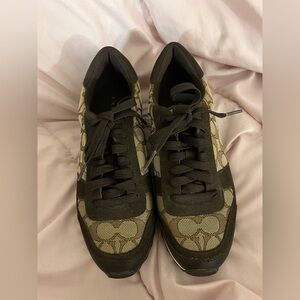 Coach monogram brown sneakers